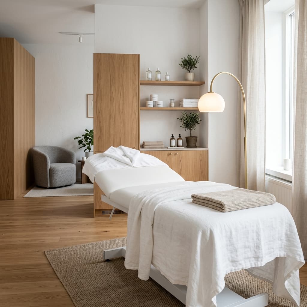Clean Scandi clinic interior