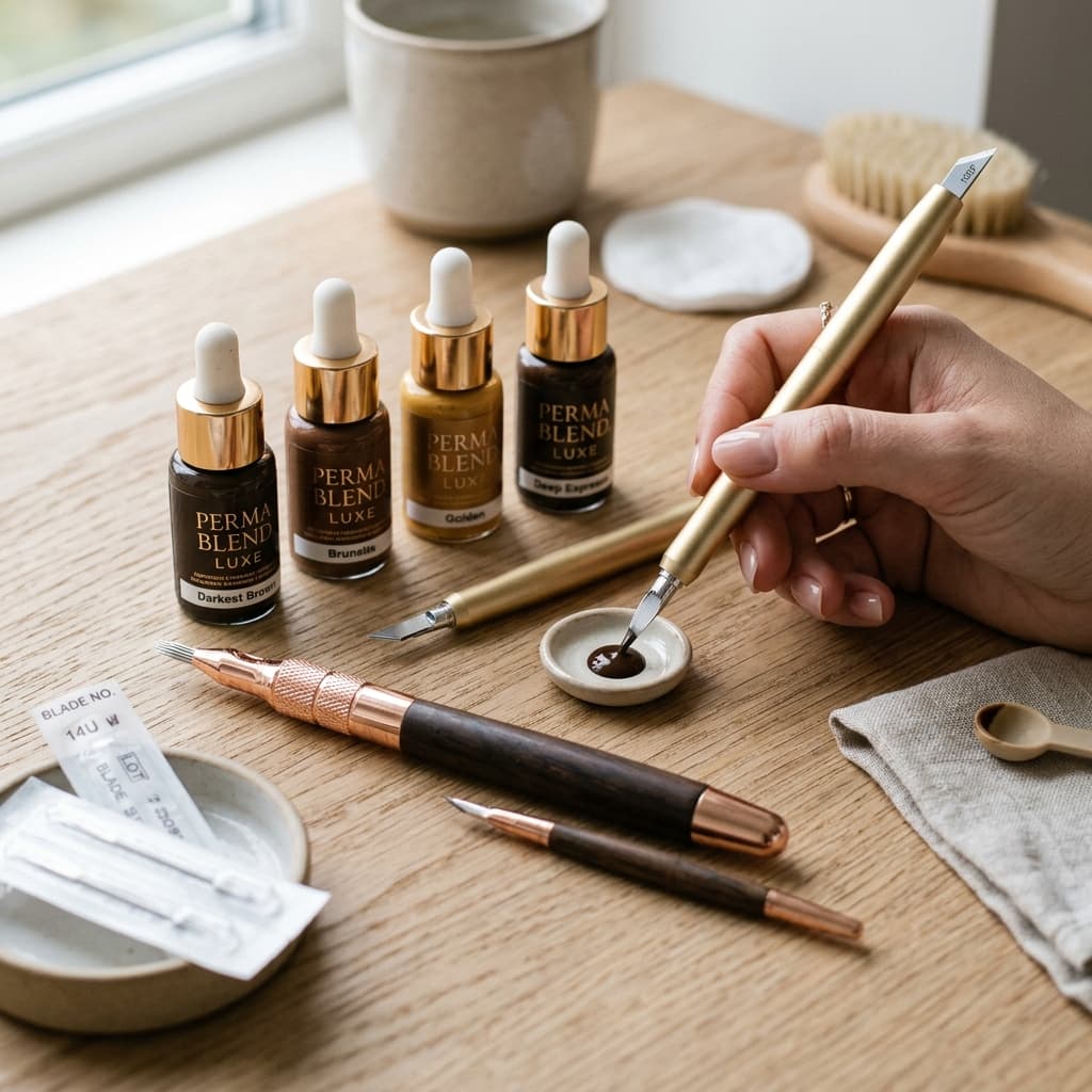 High-end beauty pigments and tools